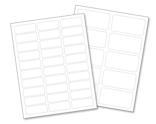 AL8315-3 8" X 3 1/2" DIE CUT Sheeted Laser Labels. 3000 total labels.
