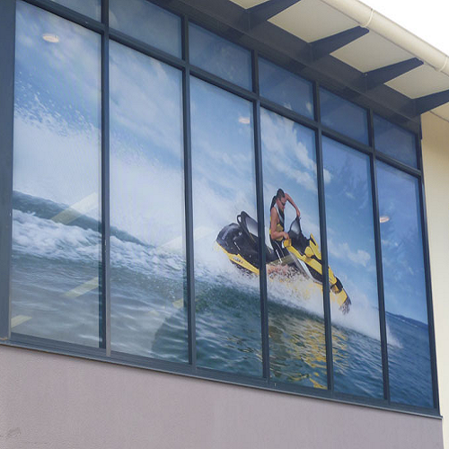Inkjet Media/Solvent/Eco-Solvent Inkjet Media/Window & Floor Graphics/8mil One Way Vision Perforated Inkjet Vinyl 70/30 with dual OPP clear liner